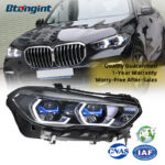 New Arrow-Style LED DRL, Turn Signal & Projector Headlight Assembly, Retrofit for 2019-2022 BMW X5 G05
