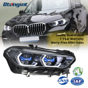 New Arrow-Style LED DRL, Turn Signal & Projector Headlight Assembly, Retrofit for 2019-2022 BMW X5 G05