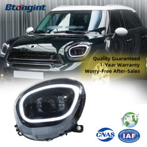 Modified Headlight Assembly with LED DRL & Lens for BMW MINI R60 Countryman.