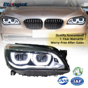 2009-2015 BMW 7 Series F02 Headlight Assembly, Old to New Upgrade with LED DRL & Turn Signal