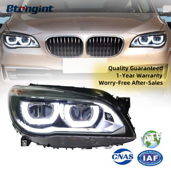 2009-2015 BMW 7 Series F02 Headlight Assembly, Old to New Upgrade with LED DRL & Turn Signal