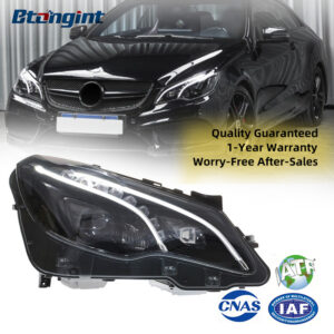 Modified Headlight Assembly for 2010-2016 Mercedes-Benz E-Class W207 Coupe, High Spec Upgrade for E200/E260/E300 with Lenses