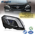 Retrofit Maybach-Style LED Projector Headlight Assembly with Sequential DRL for Mercedes-Benz GLK 2013-2015