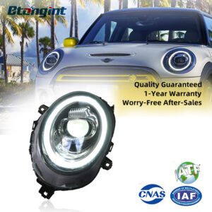 Suitable for BMW MINI Headlight Assembly Retrofit, Mini F55/F56/F54 High-spec Version with LED Daytime Running Lights & Lens