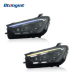 Mercedes-Benz GLE W167 Headlight Assembly, Modified High Trim LED Headlamp with LED Daytime Running Light, Turn Signal & Projector, Fits 2020-2024 Models