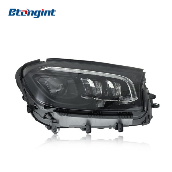 Mercedes-Benz GLS X167 Headlight Assembly, Modified High Trim Geometric LED Beam Projector with Turn Signal, Fits 2020-2024 Models