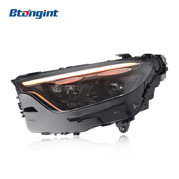 Mercedes-Benz E-Class W213 2021 Headlight Assembly, Modified High Trim LED Projector Lamp with LED Daytime Running Light, Fits E260 E300