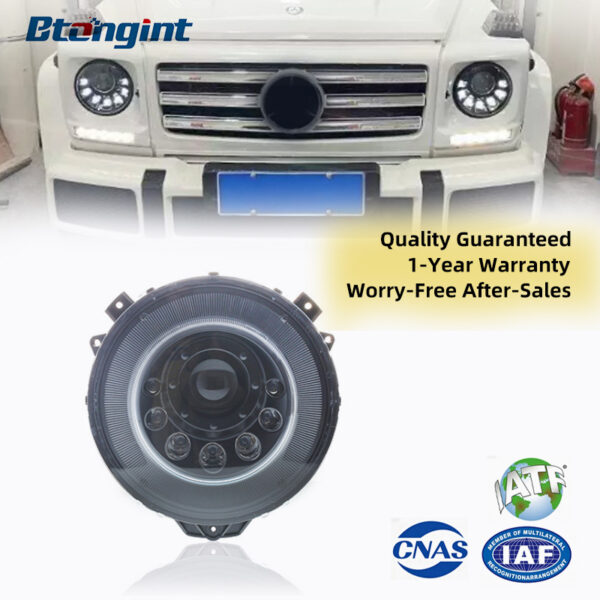 For Mercedes-Benz G-Class Headlight Assembly Retrofit W463 G55 G63 G350 G500 Upgrade LED DRL Lens