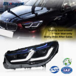 For 2010-2017 BMW 5 Series GT F07 Headlight Assembly Retrofit, LED DRL, Turn Signal & LED Projector Headlights