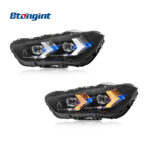 2016-2022 BMW X1 F49 Headlights Upgrade, Arrow Shape LED Daytime Running Light Turn Signal with Projector Lens