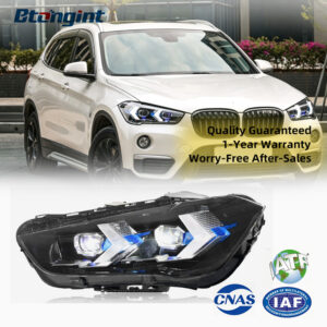 2016-2022 BMW X1 F49 Headlights Upgrade, Arrow Shape LED Daytime Running Light Turn Signal with Projector Lens