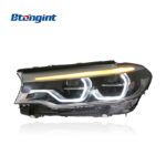 For 2018-2020 BMW 5 Series G30 Headlight Assembly, Upgrade High Configuration LED Scoop DRL & Turn Signal