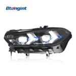 2019-2022 BMW X5 G05 Headlight Retrofit, New Arrow LED Daytime Running Light Turn Signal with Projector Lens