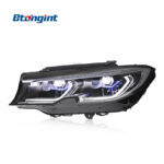 2020-2022 BMW 3 Series G20 Headlights Retrofit, High Grade LED Scoop Daytime Running Light with Laser Projector