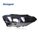 2021-2024 BMW 4 Series G22 Headlight Retrofit, M4 Fangs Style LED Daytime Running Light Turn Signal Projector