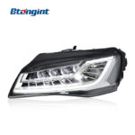 For 2011-2013 Audi A8 Headlight Assembly Retrofit, Old To New Upgrade LED DRL Sequential Turn Signal Projector