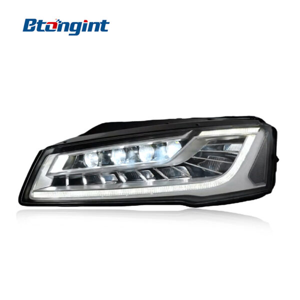 For 2011-2017 Audi A8 Headlight Assembly Retrofit, High Spec Dragon Ball LED Matrix DRL Sequential Turn Signal