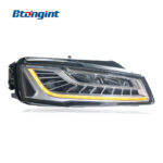For 2011-2017 Audi A8 Headlight Assembly Retrofit, High Spec Dragon Ball LED Matrix DRL Sequential Turn Signal