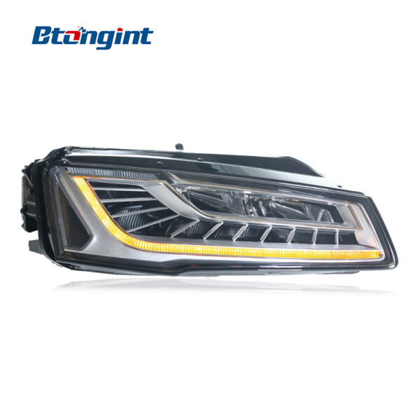 For 2011-2017 Audi A8 Headlight Assembly Retrofit, High Spec Dragon Ball LED Matrix DRL Sequential Turn Signal