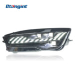 For 2011-2018 Audi A7 Headlight Assembly Retrofit, New RS7 Style LED DRL, LED Projector & Sequential Turn Signal