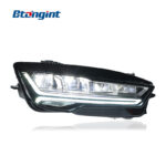 For 2011-2018 Audi A7 Headlight Assembly Retrofit, New RS7 Style LED DRL, LED Projector & Sequential Turn Signal
