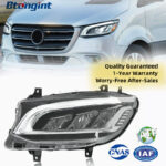 High Spec Upgrade LED Headlight Assembly with DRL & Sequential Turn Signal for Mercedes-Benz Sprinter 2019-2025