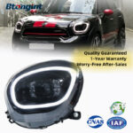 For BMW MINI R60 Headlight Assembly Retrofit, Countryman LED DRL Projector Lens