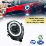 For BMW MINI Headlight Assembly Retrofit, High Configuration Version LED DRL Projector Lens For MINI F55 F56 F54