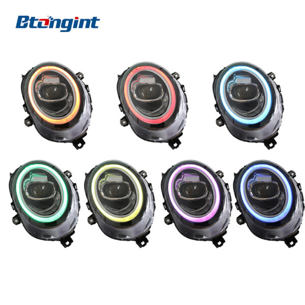 For BMW MINI Headlight Assembly Retrofit, High Configuration Version LED DRL Projector Lens For MINI F55 F56 F54