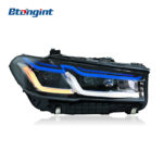 For 2018-2023 BMW 5 Series G30 Headlight Retrofit, Thunder M5 Style Blue Eyebrow High Spec LED Laser Headlamp