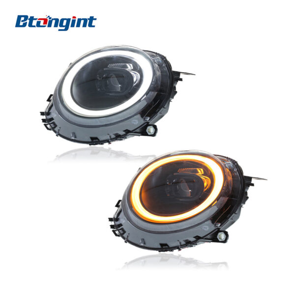 2007-2013 MINI R56 LED Headlight Assembly, Upgrade LED DRL Projector Lens, Compatible with R57 R58 R59