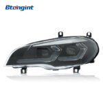 For 2007-2013 BMW X5 E70 Headlight Assembly Retrofit, New Style LED Projector Lens, LED DRL & Sequential Turn Signal