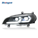 For 2007-2013 BMW X5 E70 Headlight Assembly Retrofit, New Style LED Projector Lens, LED DRL & Sequential Turn Signal