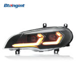 For 2007-2013 BMW X5 E70 Headlight Assembly Retrofit, New Style LED Projector Lens, LED DRL & Sequential Turn Signal