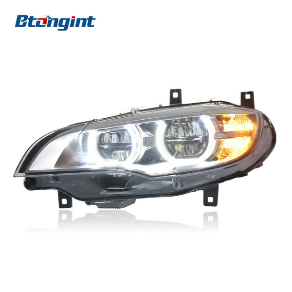 For 2009-2015 BMW 7 Series F02 Headlight Assembly Retrofit, Old To New Upgrade, LED DRL & Turn Signal