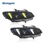 For 2010-2013 BMW 3 Series E93 Headlight Assembly Retrofit, Fangs Style LED DRL, Turn Signal & Projector Headlight