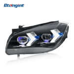 For 2010-2015 BMW X1 E84 Headlight Assembly Retrofit, Arrow Style LED DRL, Turn Signal & Projector Lens