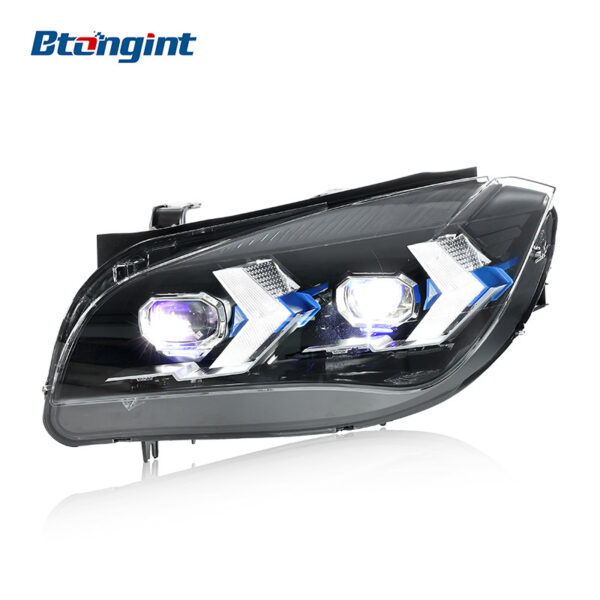 For 2010-2015 BMW X1 E84 Headlight Assembly Retrofit, Arrow Style LED DRL, Turn Signal & Projector Lens