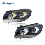 For 2010-2015 BMW X1 E84 Headlight Assembly Retrofit, Arrow Style LED DRL, Turn Signal & Projector Lens
