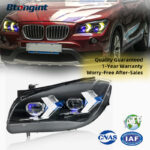 For 2010-2015 BMW X1 E84 Headlight Assembly Retrofit, Arrow Style LED DRL, Turn Signal & Projector Lens