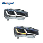 For 2010-2017 BMW X3 Headlight Assembly Retrofit, M Style F25 F26 Upgrade LED DRL Blue Eyebrow Headlights
