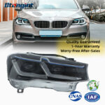 For 2011-2017 BMW 5 Series F10 F18 Headlight Assembly Retrofit, LED DRL Bi-Xenon Projector Headlights
