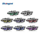 For 2013-2018 BMW 3 Series F30 Headlight Assembly Upgrade, High Spec LED Scoop DRL with APP RGB Multi-Color