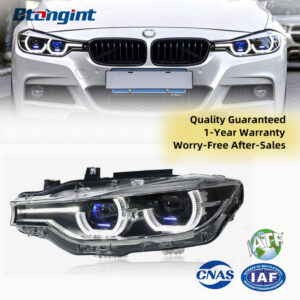 2013-2018 BMW 3 Series F30 LED Laser Projector Headlights, Scoop Daytime Running Light & Dynamic Turn Signal