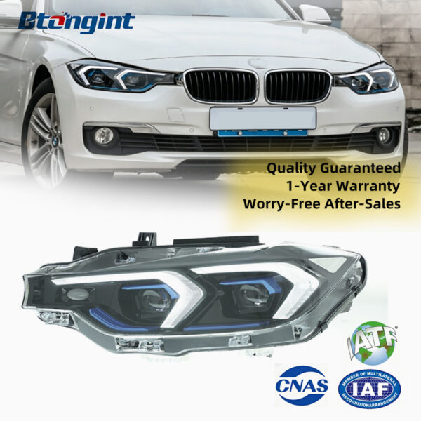 For 2013-2018 BMW 3 Series F30, New Style LED DRL Turn Signal Projector Headlight Assembly Retrofit