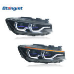 For 2013-2020 BMW 3 Series GT F34, LED DRL Turn Signal Laser Projector Headlight Assembly Retrofit