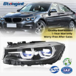 For 2013-2020 BMW 3 Series GT F34, LED DRL Turn Signal Laser Projector Headlight Assembly Retrofit