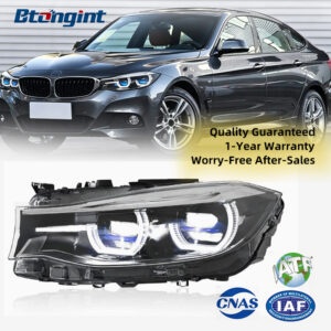 For 2013-2020 BMW 3 Series GT F34, LED DRL Turn Signal Laser Projector Headlight Assembly Retrofit