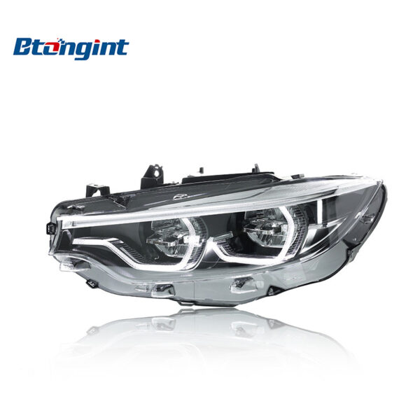 For 2013-2020 BMW 4 Series F32 Headlight Assembly, Upgraded New High Spec LED Scoop DRL & Turn Signal
