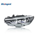 For 2013-2020 BMW 4 Series F32 Headlight Assembly, Upgraded New High Spec LED Scoop DRL & Turn Signal
